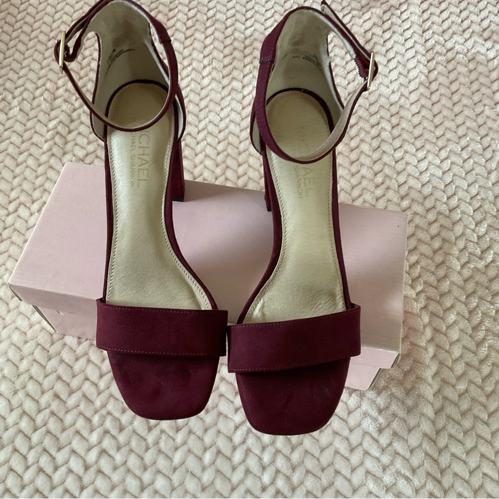 Michael Kors Burgundy Suede Heels - Picture 5 of 5